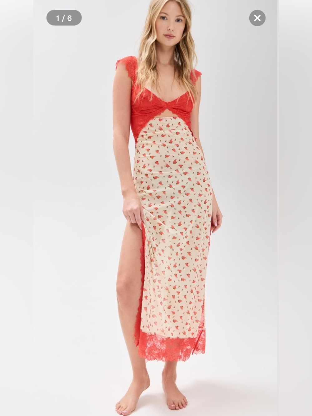 Free People Floral Lace Slip Dress - Quicksale, NWT, size XS/S